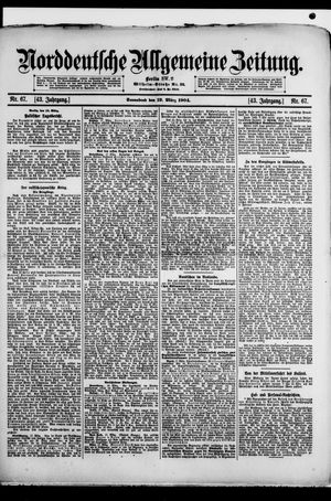 Norddeutsche allgemeine Zeitung vom 19.03.1904
