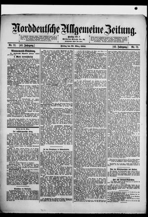 Norddeutsche allgemeine Zeitung vom 25.03.1904