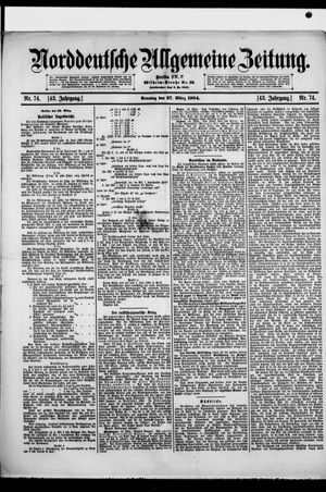 Norddeutsche allgemeine Zeitung vom 27.03.1904