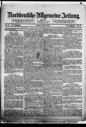 Norddeutsche allgemeine Zeitung vom 01.04.1904
