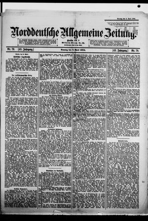 Norddeutsche allgemeine Zeitung vom 03.04.1904