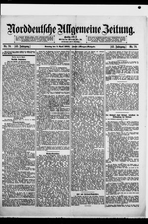 Norddeutsche allgemeine Zeitung vom 03.04.1904