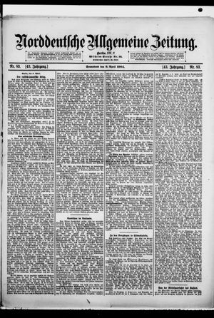 Norddeutsche allgemeine Zeitung vom 09.04.1904
