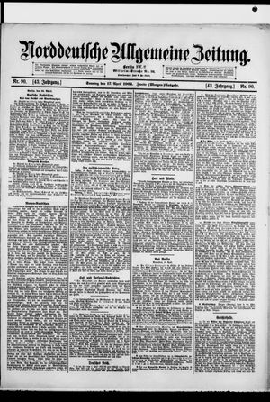 Norddeutsche allgemeine Zeitung vom 17.04.1904