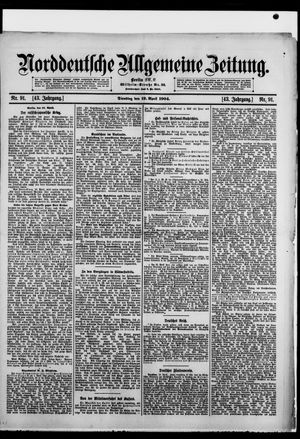 Norddeutsche allgemeine Zeitung vom 19.04.1904