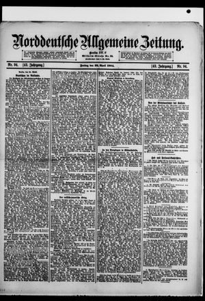 Norddeutsche allgemeine Zeitung vom 22.04.1904