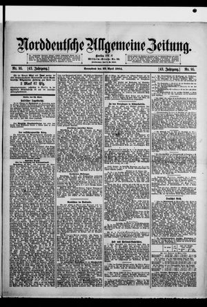 Norddeutsche allgemeine Zeitung vom 23.04.1904