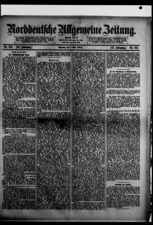 Norddeutsche allgemeine Zeitung vom 01.05.1904