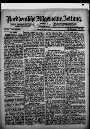 Norddeutsche allgemeine Zeitung vom 03.05.1904