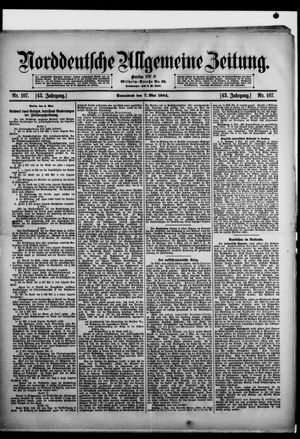Norddeutsche allgemeine Zeitung vom 07.05.1904
