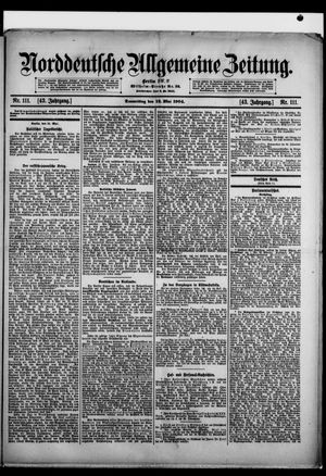 Norddeutsche allgemeine Zeitung vom 12.05.1904