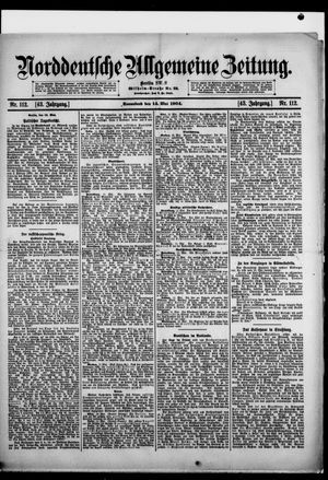 Norddeutsche allgemeine Zeitung vom 14.05.1904