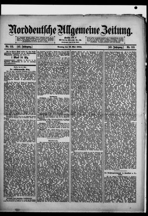 Norddeutsche allgemeine Zeitung vom 15.05.1904