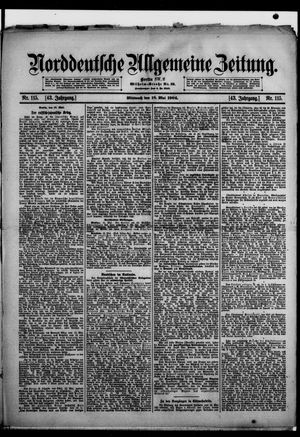 Norddeutsche allgemeine Zeitung vom 18.05.1904