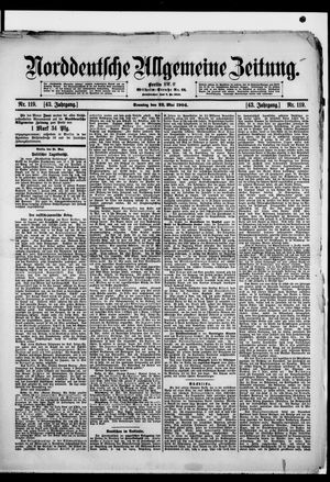 Norddeutsche allgemeine Zeitung vom 22.05.1904