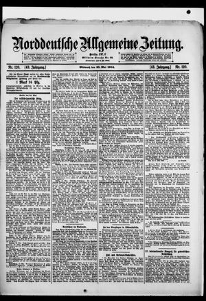 Norddeutsche allgemeine Zeitung vom 25.05.1904