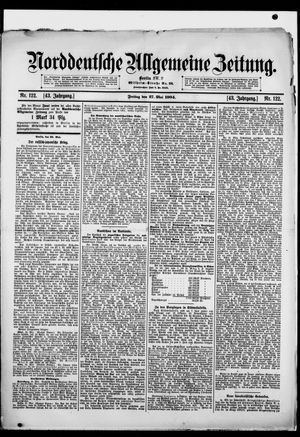 Norddeutsche allgemeine Zeitung vom 27.05.1904