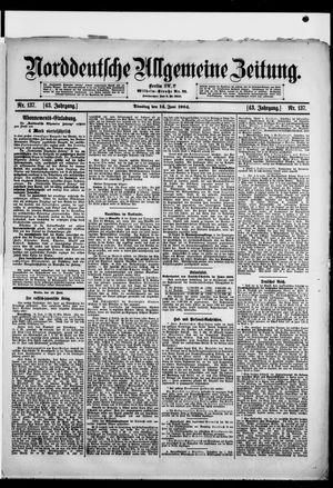 Norddeutsche allgemeine Zeitung vom 14.06.1904