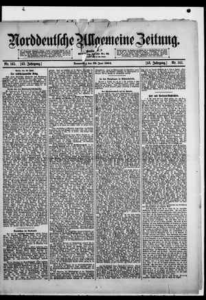 Norddeutsche allgemeine Zeitung vom 23.06.1904