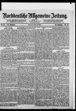 Norddeutsche allgemeine Zeitung vom 24.07.1904