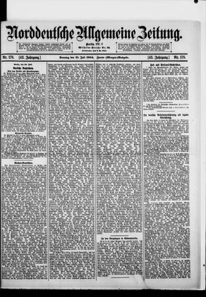 Norddeutsche allgemeine Zeitung vom 31.07.1904