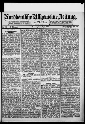 Norddeutsche allgemeine Zeitung vom 04.08.1904