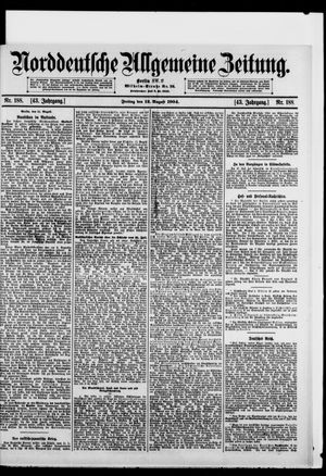Norddeutsche allgemeine Zeitung vom 12.08.1904