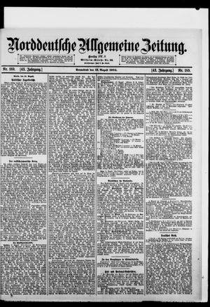 Norddeutsche allgemeine Zeitung vom 13.08.1904