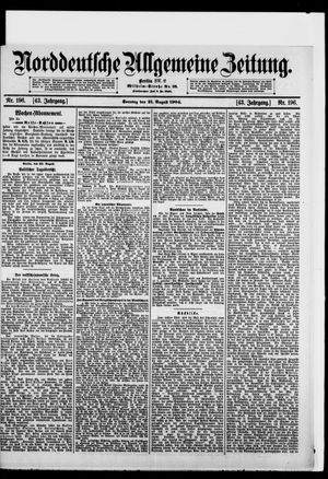 Norddeutsche allgemeine Zeitung vom 21.08.1904