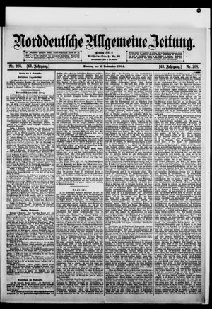 Norddeutsche allgemeine Zeitung vom 04.09.1904