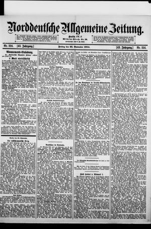Norddeutsche allgemeine Zeitung vom 23.09.1904