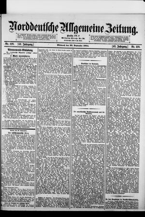 Norddeutsche allgemeine Zeitung vom 28.09.1904