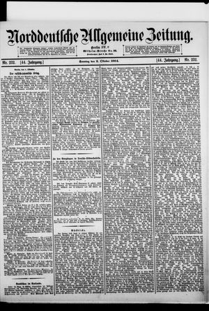 Norddeutsche allgemeine Zeitung vom 02.10.1904