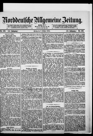 Norddeutsche allgemeine Zeitung vom 07.10.1904