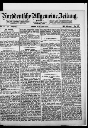 Norddeutsche allgemeine Zeitung vom 08.10.1904