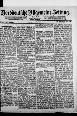 Norddeutsche allgemeine Zeitung vom 09.10.1904