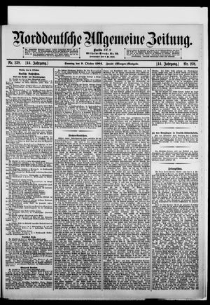 Norddeutsche allgemeine Zeitung vom 09.10.1904