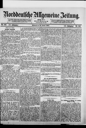 Norddeutsche allgemeine Zeitung vom 12.10.1904