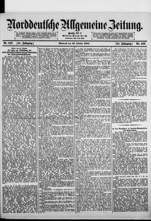 Norddeutsche allgemeine Zeitung vom 19.10.1904