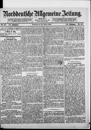 Norddeutsche allgemeine Zeitung vom 20.10.1904