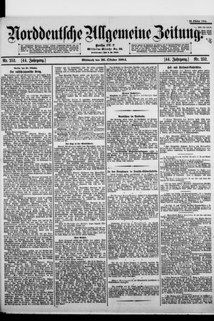 Norddeutsche allgemeine Zeitung vom 26.10.1904