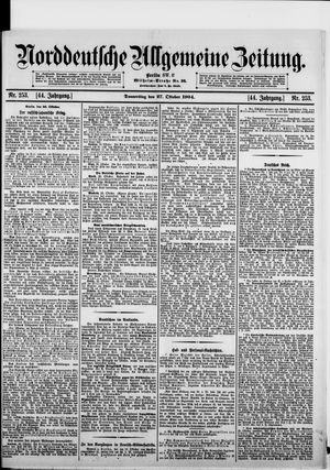 Norddeutsche allgemeine Zeitung vom 27.10.1904