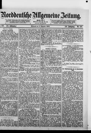Norddeutsche allgemeine Zeitung vom 02.11.1904