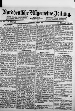Norddeutsche allgemeine Zeitung vom 04.11.1904