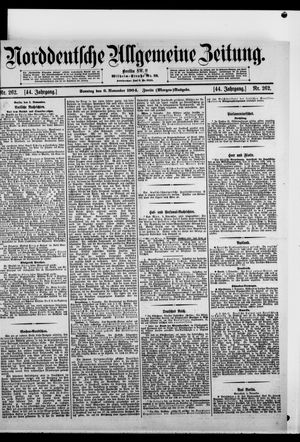 Norddeutsche allgemeine Zeitung vom 06.11.1904