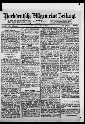 Norddeutsche allgemeine Zeitung vom 08.11.1904