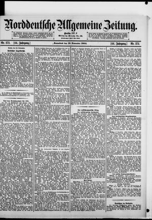 Norddeutsche allgemeine Zeitung vom 19.11.1904