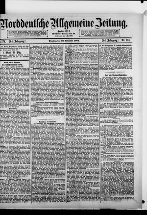 Norddeutsche allgemeine Zeitung vom 22.11.1904