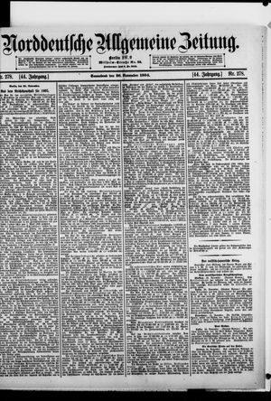 Norddeutsche allgemeine Zeitung vom 26.11.1904