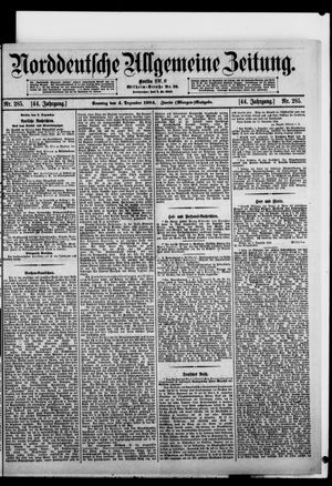 Norddeutsche allgemeine Zeitung vom 04.12.1904
